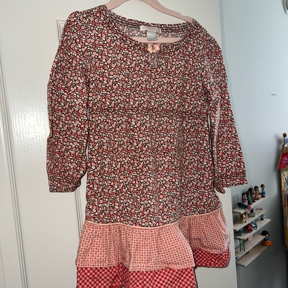 Janie & jack floral fall dress size 3T - Picture 1 of 4